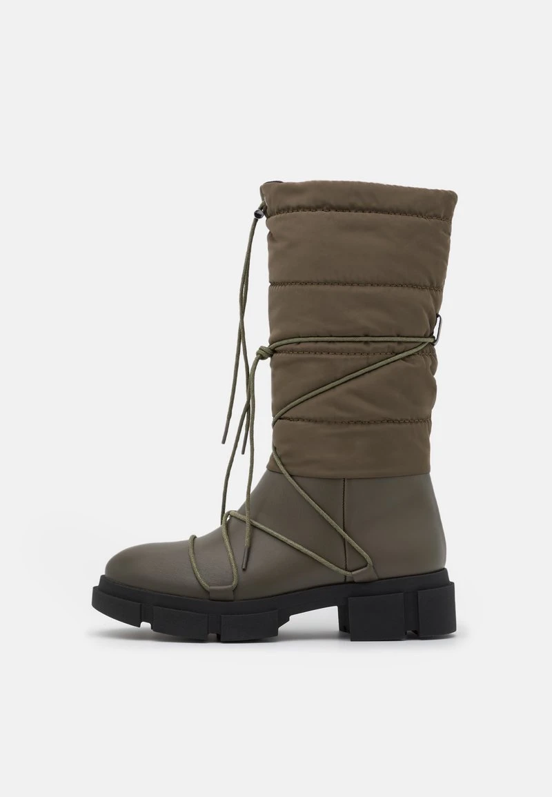 Even&Odd Mujer WINTER BOOTIES - Botas Con Cordones - Khaki 4 Even&Odd Mujer WINTER BOOTIES - Botas Con Cordones - Khaki - Imagen 2