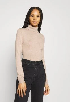 Even&Odd Mujer BASIC TURTLE NECK JUMPER - Jersey De Punto - Sand
