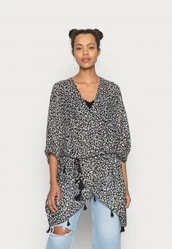 Even&Odd Mujer Chaqueta Fina - Black/offwhite