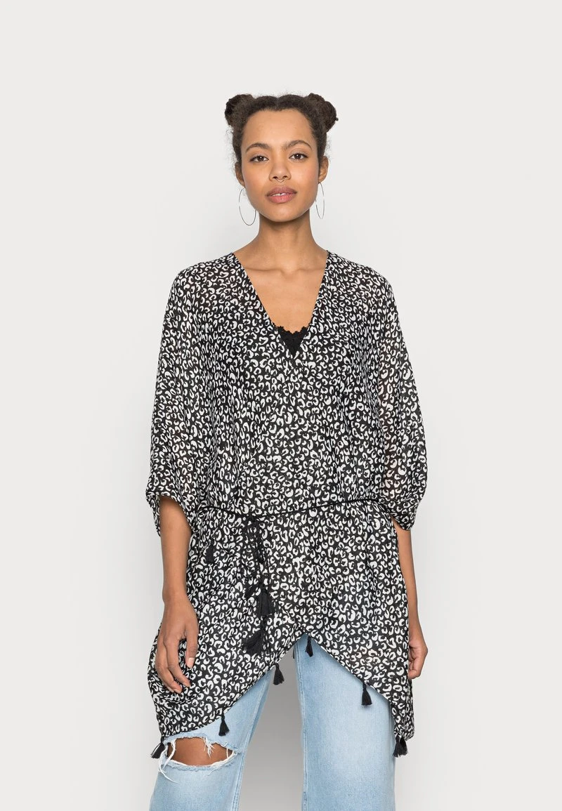 Even&Odd Mujer Chaqueta Fina - Black/offwhite 3 Even&Odd Mujer Chaqueta Fina - Black/offwhite