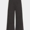 Even&Odd Mujer WIDE LEG RIBBED TROUSERS - Pantalones - Mottled Dark Grey -Even&Odd Ventas 2024 3e07c488a6484531ad6114ecc838624a