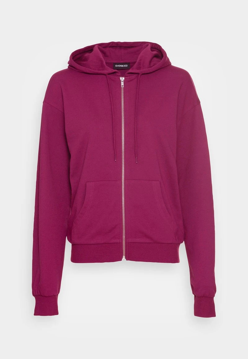 Even&Odd Mujer BASIC HOODIE JACKET WITH POCKETS - Jersey Con Capucha - Purple 6 Even&Odd Mujer BASIC HOODIE JACKET WITH POCKETS - Jersey Con Capucha - Purple - Imagen 4