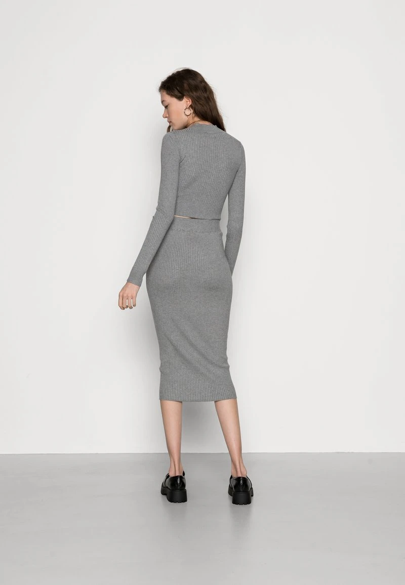 Even&Odd Mujer PERKIN CROPPED SKIRT SET - Jersey De Punto - Mottled Grey 5 Even&Odd Mujer PERKIN CROPPED SKIRT SET - Jersey De Punto - Mottled Grey - Imagen 3
