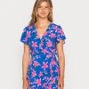 Even&Odd Vestido Informal - Blue/pink, Mujer