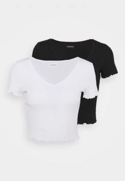 Even&Odd Mujer 2 PACK - Camiseta Básica - Black/white -Even&Odd Ventas 2024 4366953079e146a1a30e8197c6ea4da5