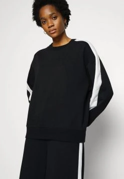 Even&Odd Mujer OVERSIZED SWEATSHIRT WITH STRIPE - Sudadera - Black -Even&Odd Ventas 2024 455979d41774411c90fa0ce5c54d0e79