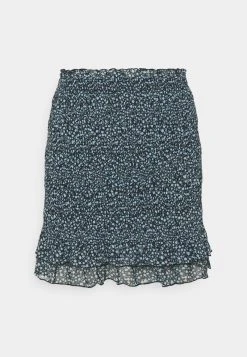 Even&Odd Mujer Smocking Mini Mesh Skirt - Falda Acampanada - Black/light Blue -Even&Odd Ventas 2024 488e2710ba834f5583780464d0582525