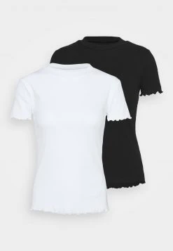 Even&Odd 2 PACK - Camiseta Básica - Black/white, Mujer -Even&Odd Ventas 2024 4a8af5fb83a946de90d2da0925684192