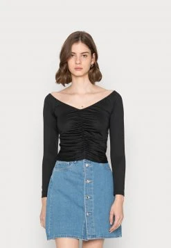 Even&Odd Mujer Camiseta De Manga Larga - Black