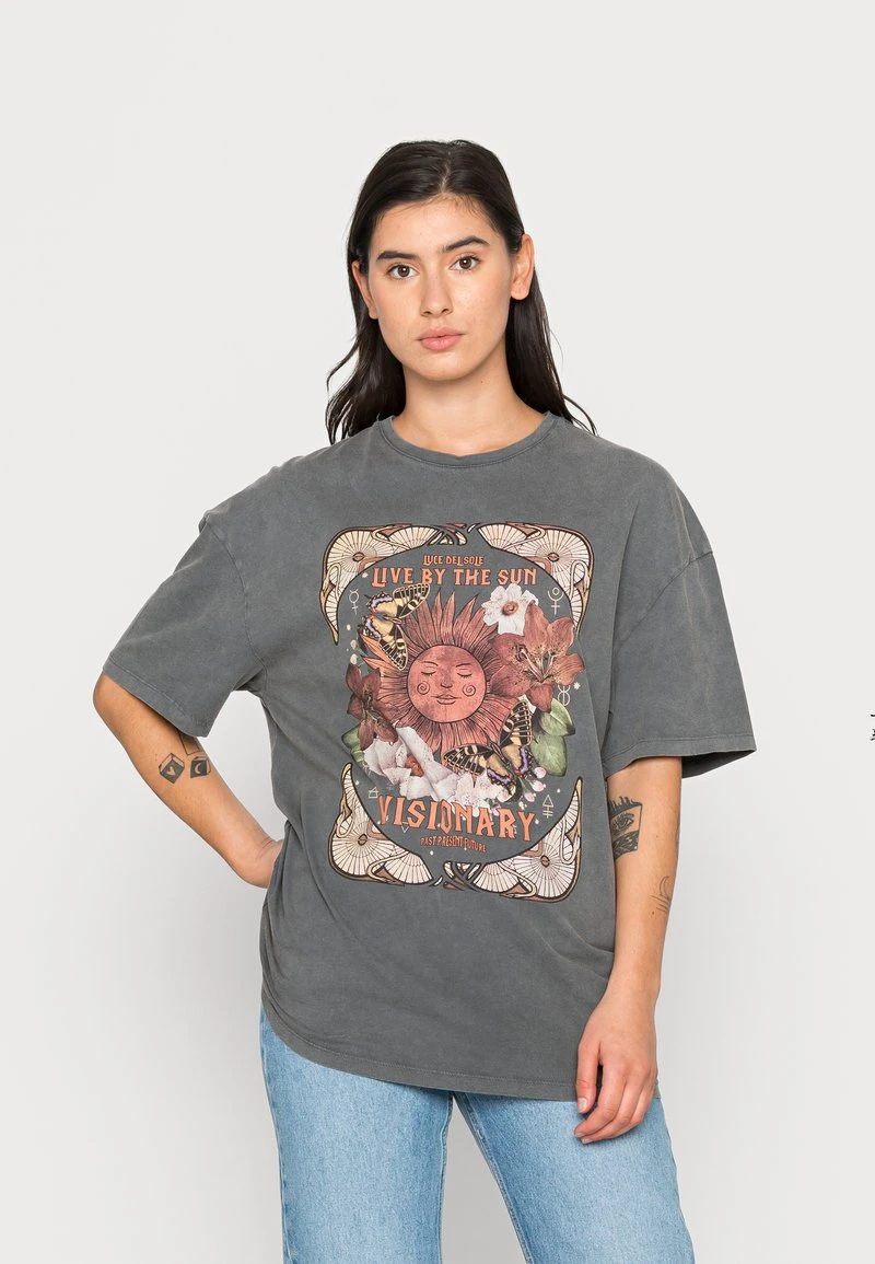 Even&Odd Mujer Camiseta Estampada - Black 3 Even&Odd Mujer Camiseta Estampada - Black