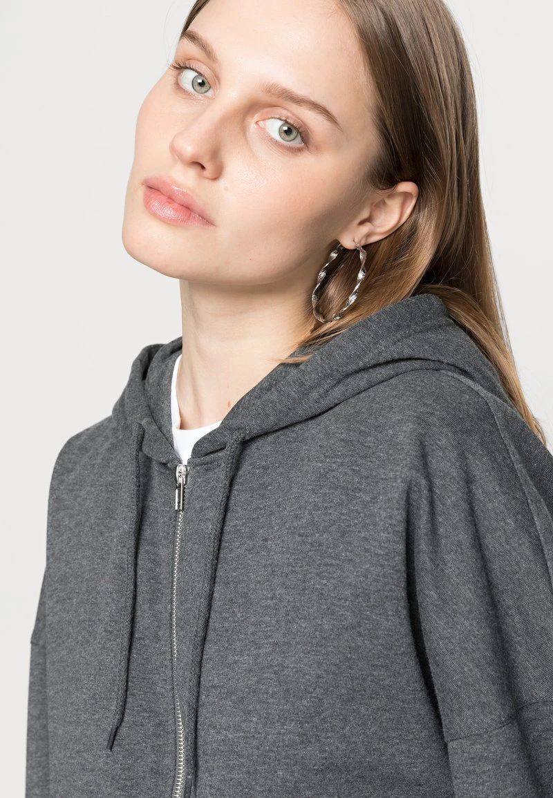 Even&Odd Mujer BASIC HOODIE JACKET WITH POCKETS - Jersey Con Capucha - Mottled Dark Grey 7 Even&Odd Mujer BASIC HOODIE JACKET WITH POCKETS - Jersey Con Capucha - Mottled Dark Grey - Imagen 5