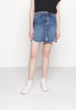 Even&Odd Mujer Minifalda - Light Blue Denim