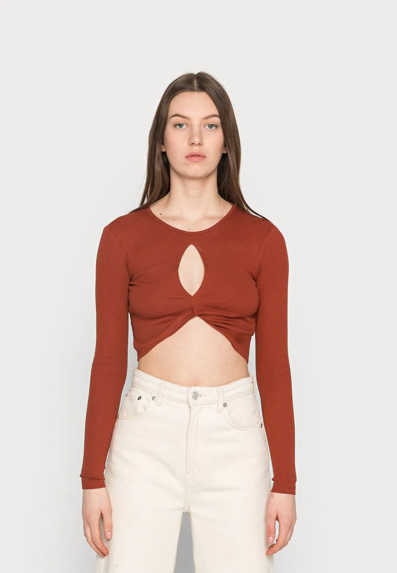 Even&Odd Mujer Camiseta De Manga Larga - Brown 3 Even&Odd Mujer Camiseta De Manga Larga - Brown