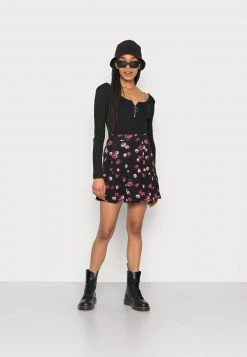 Even&Odd Mujer Falda Acampanada - Black/multi Coloured