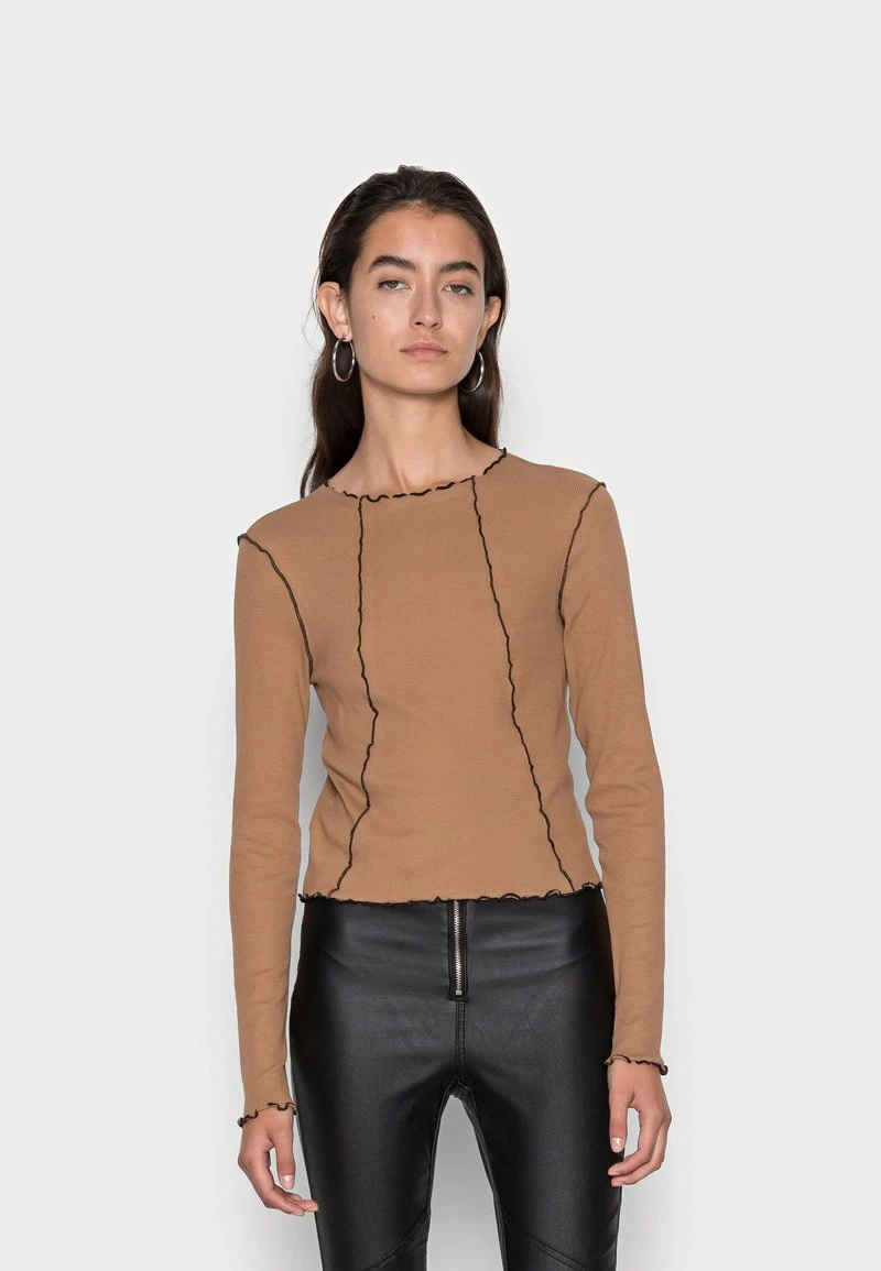 Even&Odd Mujer Camiseta De Manga Larga - Brown 3 Even&Odd Mujer Camiseta De Manga Larga - Brown