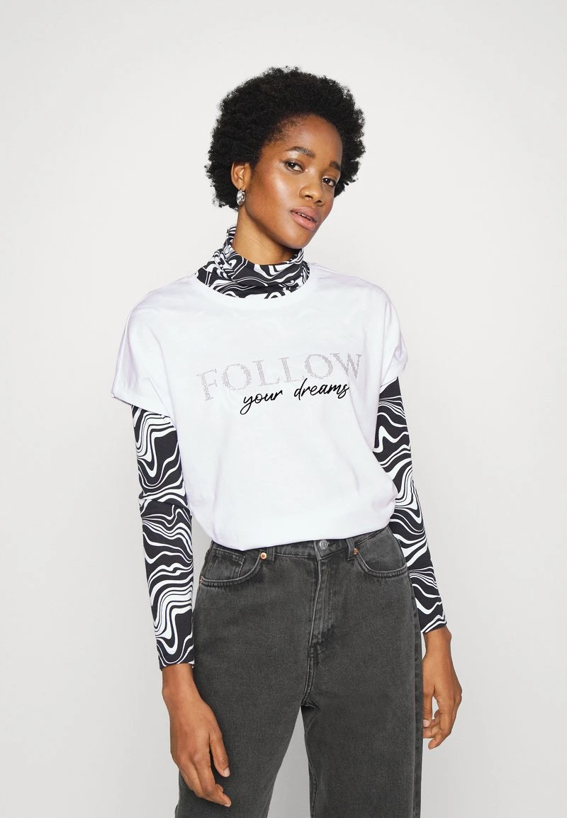 Even&Odd Mujer Camiseta Estampada - White 3 Even&Odd Mujer Camiseta Estampada - White