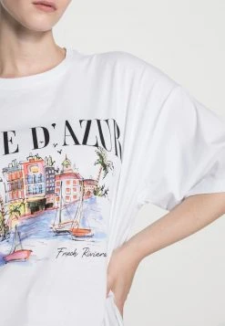 Even&Odd Mujer LIZ CÔTE D'AZUR WATERCOLOR TEE - Camiseta Estampada - White -Even&Odd Ventas 2024 5c28a05f0cdc48c1b9a8115663a44f77