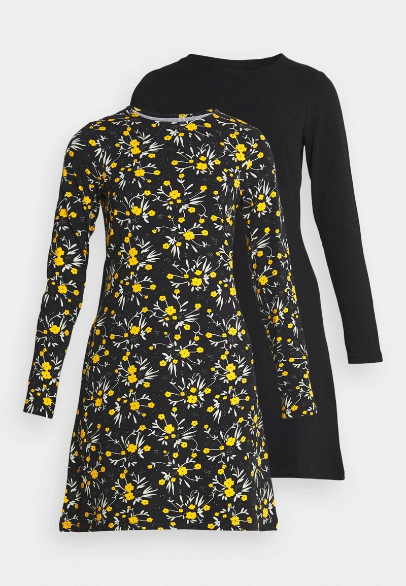 Even&Odd Mujer 2 PACK - Vestido Ligero - Black/multi-coloured 7 Even&Odd Mujer 2 PACK - Vestido Ligero - Black/multi-coloured - Imagen 5