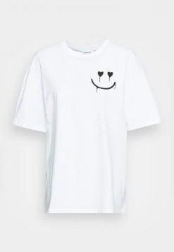 Even&Odd Mujer LIZ KEEP SMILING DIASY BACK PRINT TEE - Camiseta Estampada - White -Even&Odd Ventas 2024 5ed5d5c1c78e4c588797e7e7af880f7d