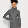 Even&Odd Mujer Vestido De Punto - Mottled Dark Grey -Even&Odd Ventas 2024 5f79c57b8c1842c99e812949a99be43e