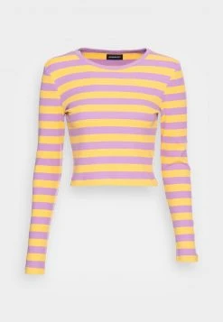 Even&Odd Mujer Camiseta De Manga Larga - Purple / Yellow -Even&Odd Ventas 2024 60ececa2919e4595933d2a125aecc844