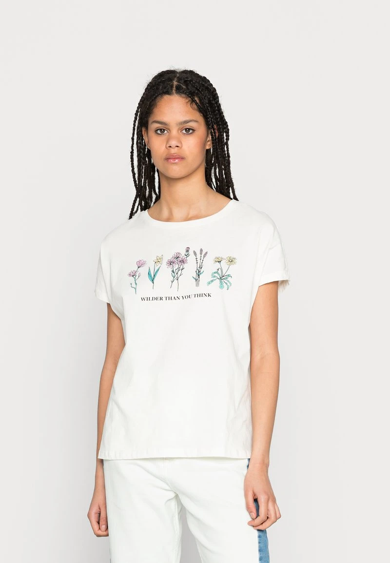 Even&Odd Mujer Camiseta Estampada - White 3 Even&Odd Mujer Camiseta Estampada - White