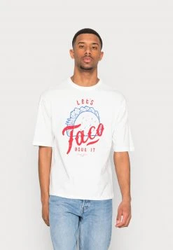 Even&Odd Unisexo UNISEX - Camiseta Estampada - Off White