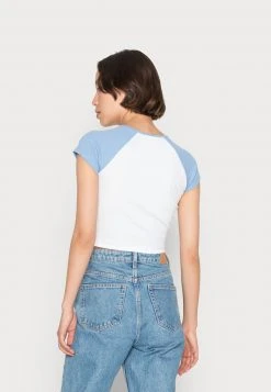 Even&Odd Mujer Camiseta Básica - White Light Blue -Even&Odd Ventas 2024 65918b41de02418c936d3e2d2c3fe304