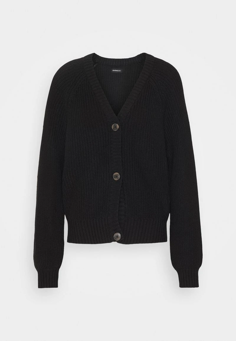 Even&Odd Mujer BUTTON THROUGH CARDIGAN - Chaqueta De Punto - Black 8 Even&Odd Mujer BUTTON THROUGH CARDIGAN - Chaqueta De Punto - Black - Imagen 6