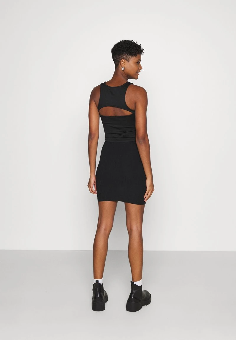 Even&Odd Basic Mini Ribbed Skirt - Falda De Tubo - Black, Mujer 5 Even&Odd Basic Mini Ribbed Skirt - Falda De Tubo - Black, Mujer - Imagen 3