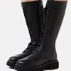 Even&Odd Botas Con Plataforma - Black, Mujer