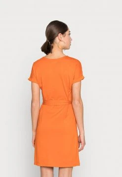 Even&Odd Mujer BASIC Short Sleeves Mini Belted Dress - Vestido Ligero - Orange -Even&Odd Ventas 2024 6e97c5463e474be3b57e315f11419cc4
