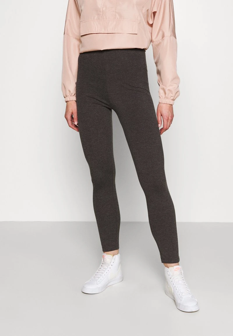 Even&Odd Mujer HIGH WAISTED LEGGINGS 2 PACK - Leggings - Black/mottled Dark Grey 4 Even&Odd Mujer HIGH WAISTED LEGGINGS 2 PACK - Leggings - Black/mottled Dark Grey - Imagen 2