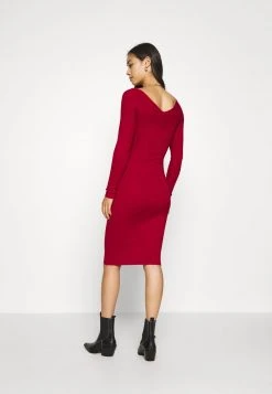 Even&Odd Mujer KNIT V NECK MIDI BODYCON DRESS - Vestido De Tubo - Red -Even&Odd Ventas 2024 70306199bd224f1ba6fa6dd4ace3bb59
