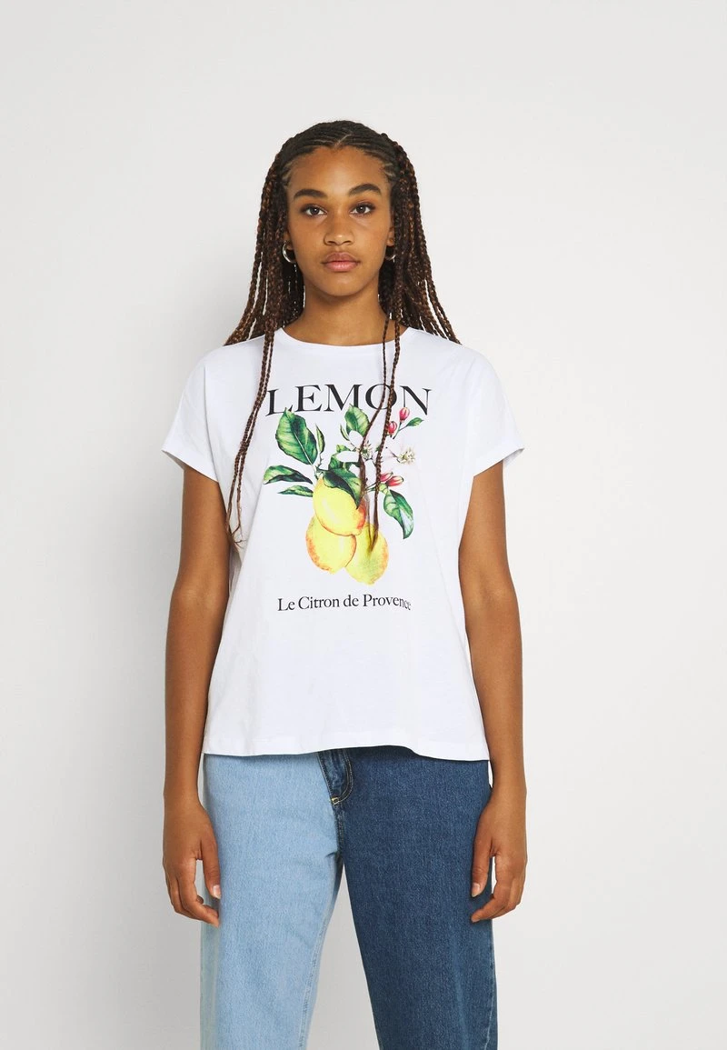 Even&Odd Mujer Camiseta Estampada - White 3 Even&Odd Mujer Camiseta Estampada - White