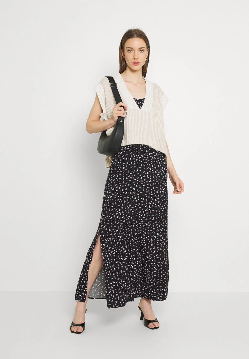 Even&Odd Mujer Vestido Largo - Black/purple 4 Even&Odd Mujer Vestido Largo - Black/purple - Imagen 2