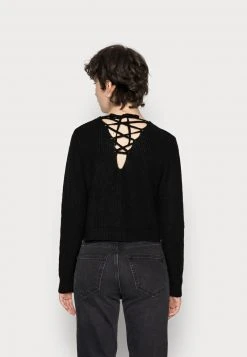 Even&Odd Mujer BACK DETAIL LACING - Jersey De Punto - Black -Even&Odd Ventas 2024 77fcc1a575c94af58cfbbccb14f5ccb9