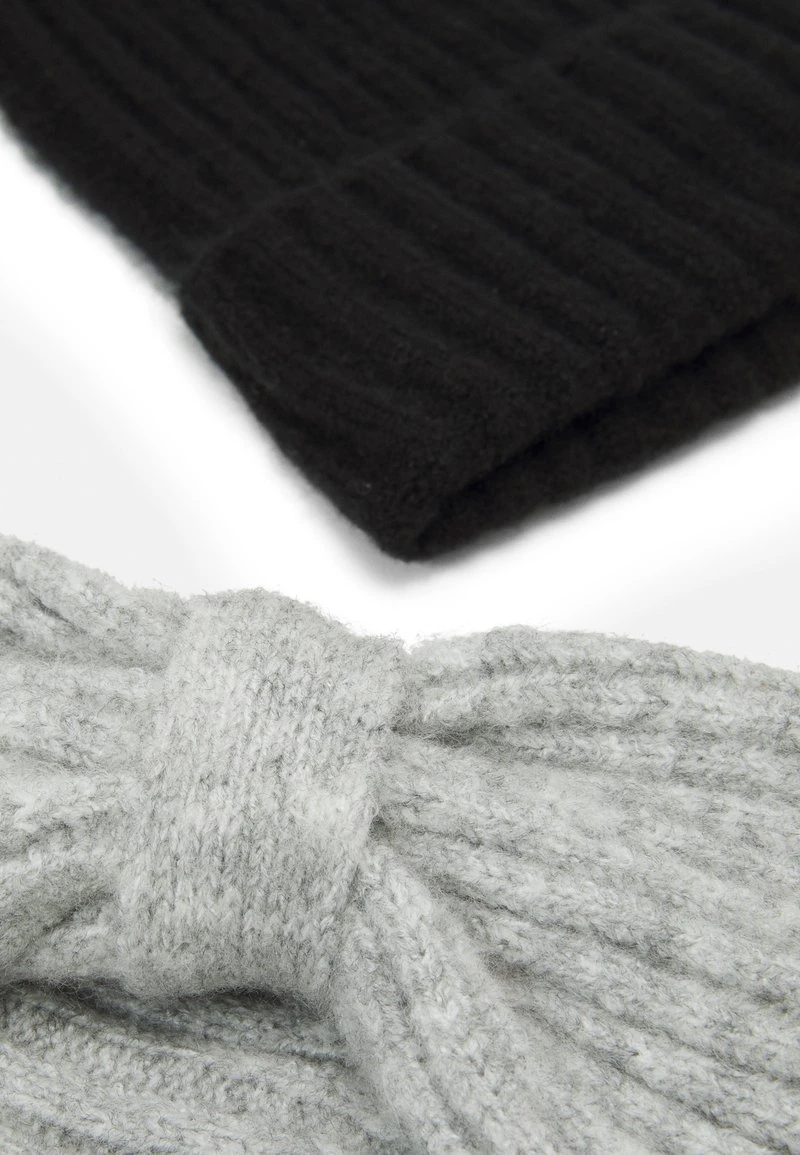 Even&Odd Mujer SET - Gorro - Black/grey 5 Even&Odd Mujer SET - Gorro - Black/grey - Imagen 3
