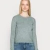 Even&Odd Mujer BACK DETAIL - Jersey De Punto - Green