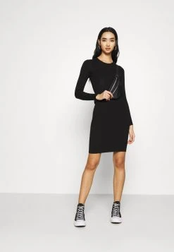 Even&Odd Mujer Knit Mini Wide Rib Basic Dress - Vestido De Tubo - Black -Even&Odd Ventas 2024 79bed5e0519c481883dad2dae24bfe56
