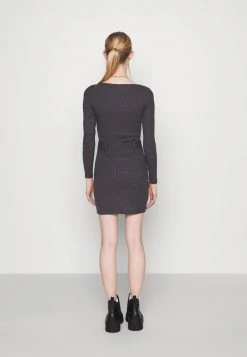 Even&Odd Mujer Vestido De Punto - Mottled Dark Grey -Even&Odd Ventas 2024 7e6432d7f1fa487ca30f87a3d9ee51a4