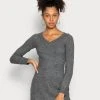 Even&Odd Mujer Vestido De Punto - Mottled Dark Grey -Even&Odd Ventas 2024 7fc314fd13624c4bbf71fbba4f2c06d2
