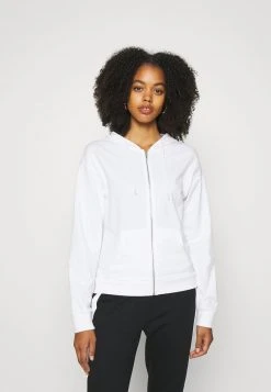 Even&Odd Mujer BASIC HOODIE JACKET WITH POCKETS - Jersey Con Capucha - White