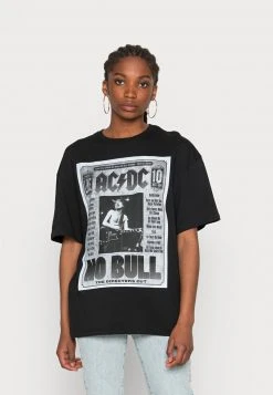 Even&Odd Mujer Camiseta Estampada - Black