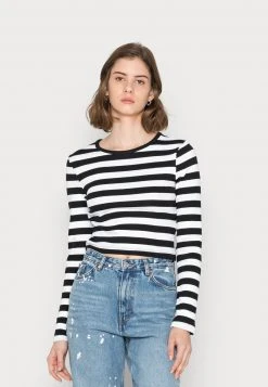 Even&Odd Camiseta De Manga Larga - Black/white, Mujer