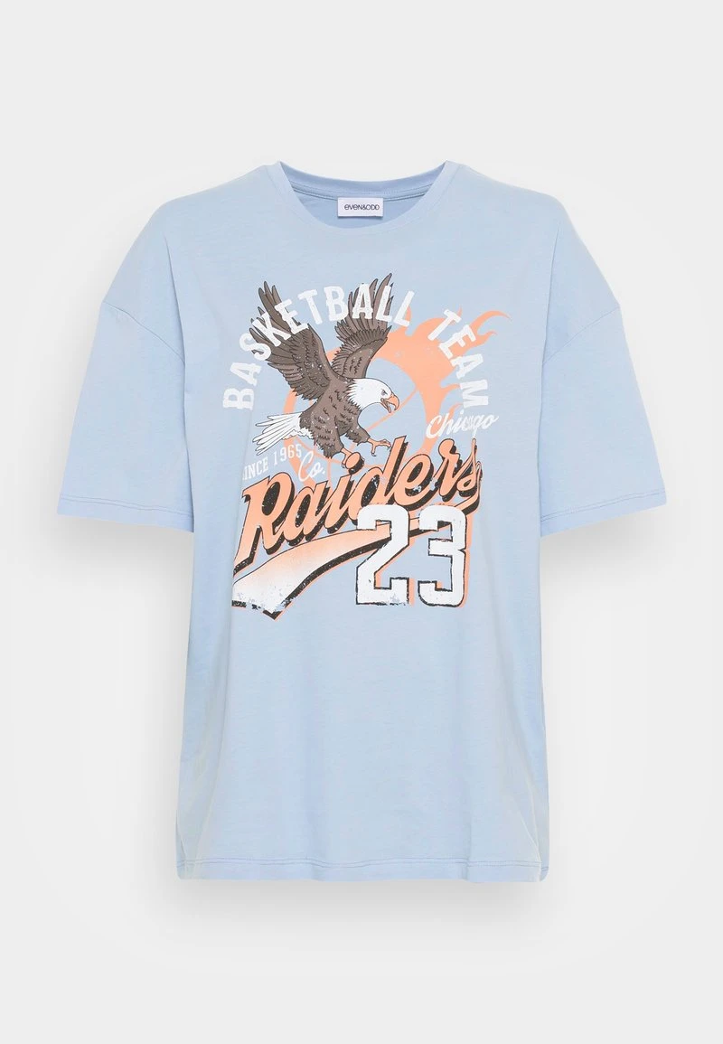 Even&Odd Mujer Camiseta Estampada - Blue 6 Even&Odd Mujer Camiseta Estampada - Blue - Imagen 4