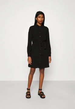 Even&Odd Vestido Camisero - Black, Mujer