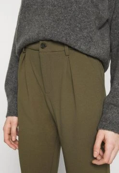 Even&Odd Mujer TAPERED PANTS WITH DART DETAIL - Pantalones - Olive -Even&Odd Ventas 2024 827d214dde514307adac34e0c5d5370a