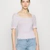 Even&Odd Mujer Camiseta Básica - Lilac -Even&Odd Ventas 2024 86546fd6680548aca476154486dc9700