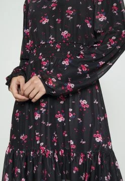 Even&Odd Mujer CINTERED V NECK ALL OVER MESH MINI VOLANT DRESS - Vestido Informal - Black/red -Even&Odd Ventas 2024 878c81a0820848578c9d72e710a7093b